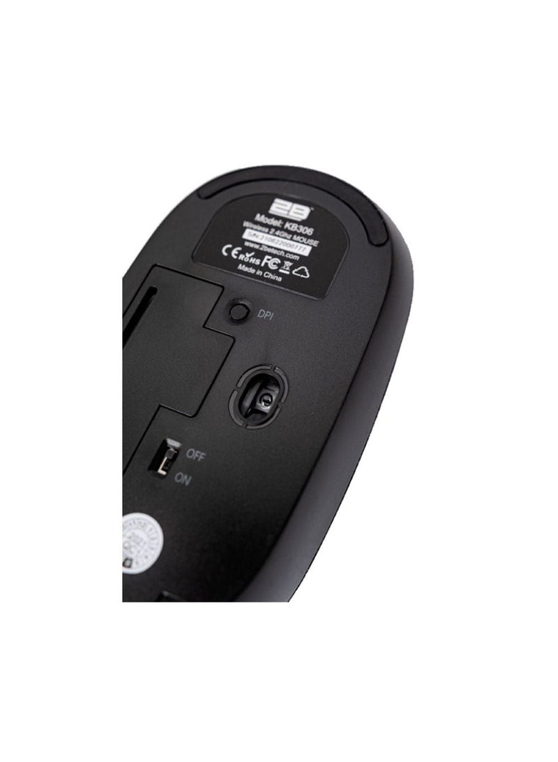 2B Business Series Wireless Keyboard and Mouse Combo KB306 - Dark Gray x Black - Image 4